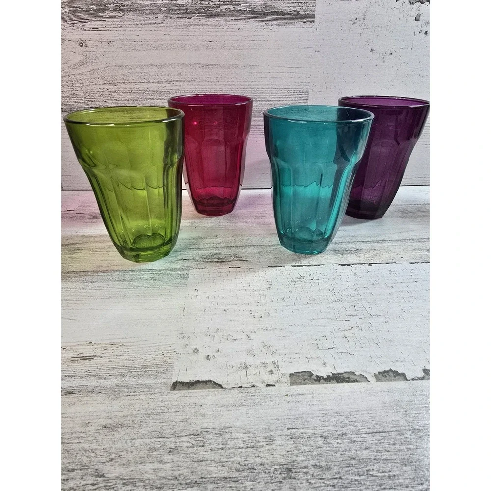 Circleware Juice Glasses‎ Set of 4 Jewel Gem Colors